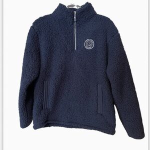 Ivory Ella Sherpa Half Zip Pullover